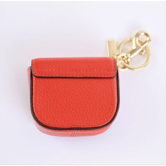 NWT Coach Saddle Bag Charm Keychain in Red - Picture 7 of 12